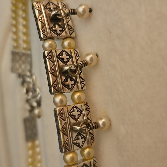 BRIGHTON Anastasia Pearl Princess Diana Goth Castlecore Choker Necklace - Picture 4 of 11